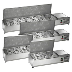 Refrigerated Counter-Top Prep/Toppings Rails