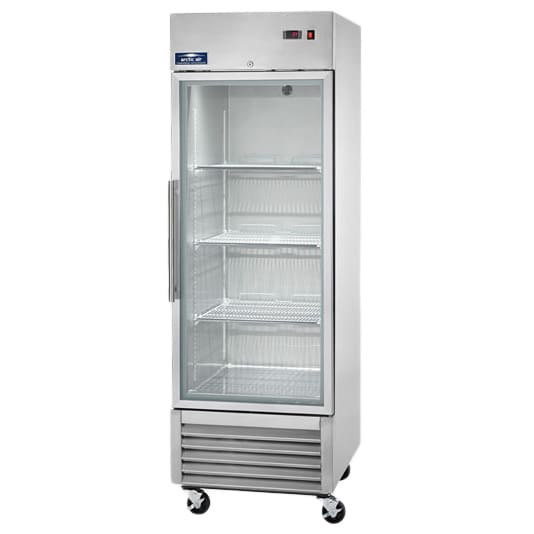 MODEL AGR23 - 1 glass door reach in refrigerator