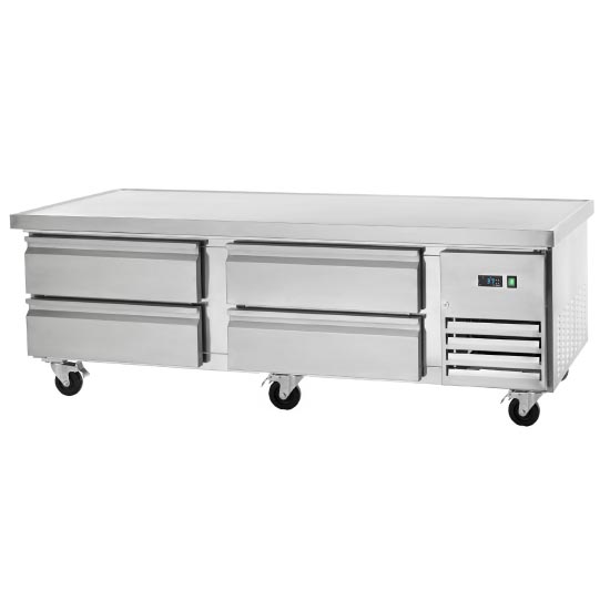 72 inch Refrigerated Chef Base - FOUR DRAWER 72"